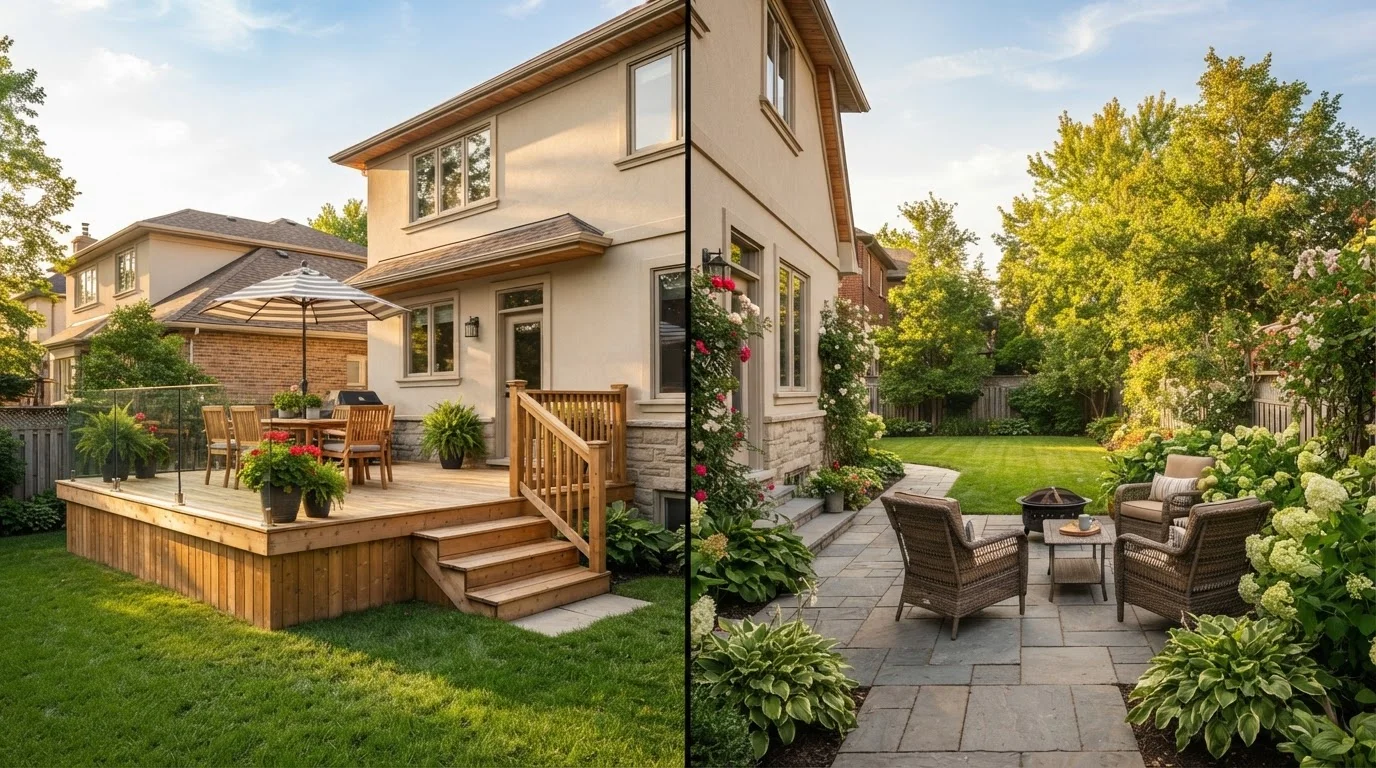 Adding a Deck vs. a Patio: Weighing Outdoor Living Options