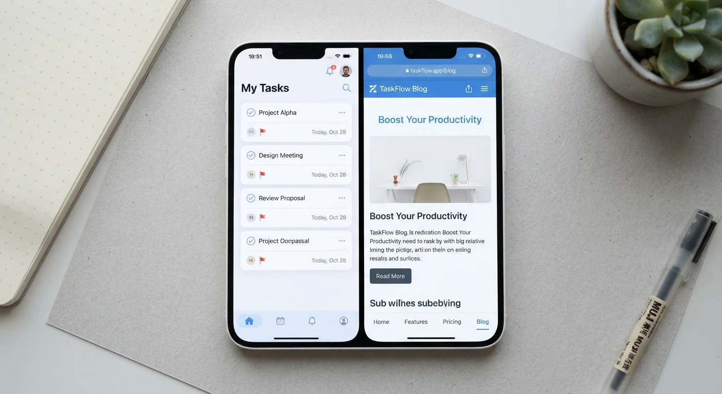 App vs. Mobile Website: Why the Same Service Can Feel Completely Different