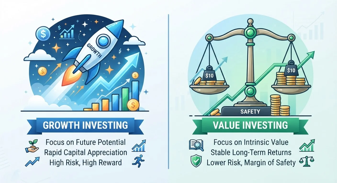 Growth Investing vs. Value Investing: Two Approaches to Picking Stocks