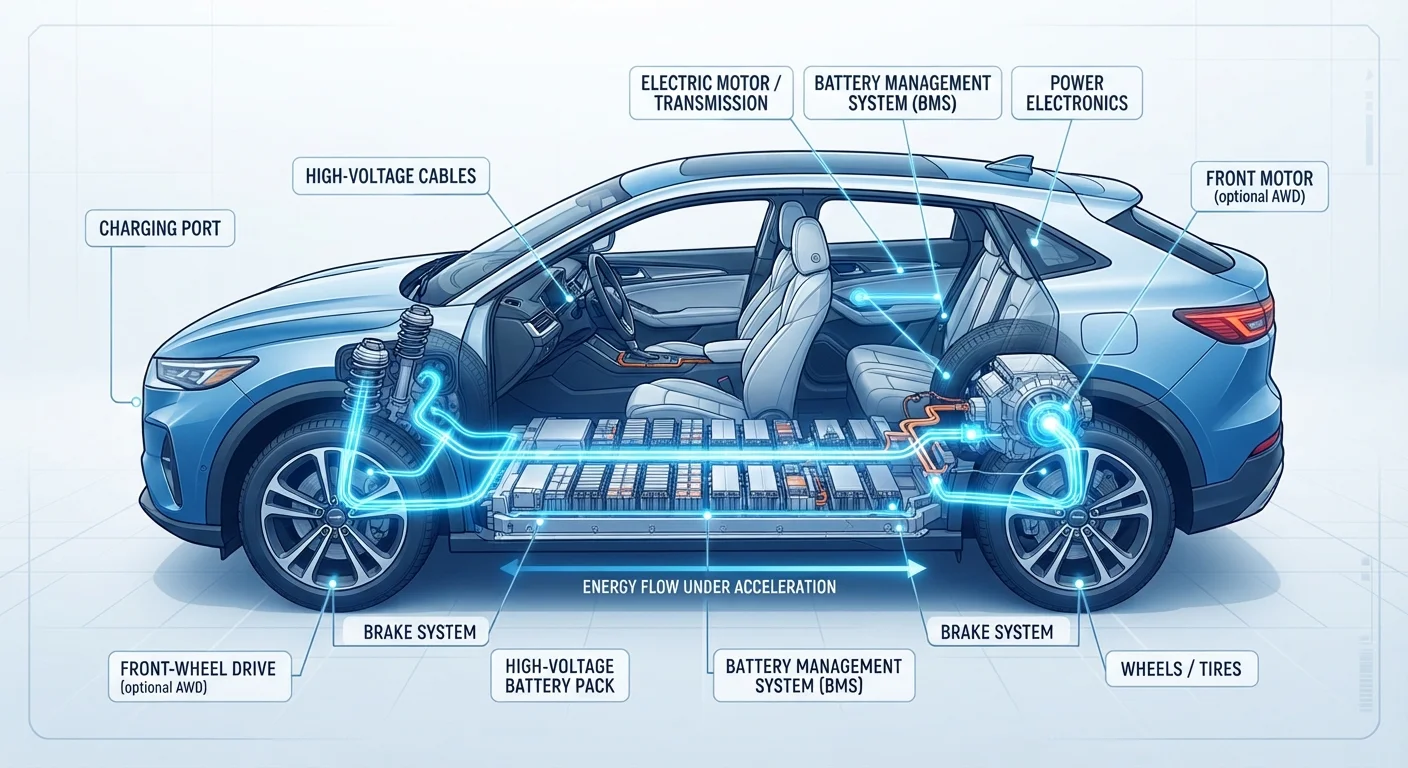 How Electric Cars Actually Work: From Battery Pack to Wheel