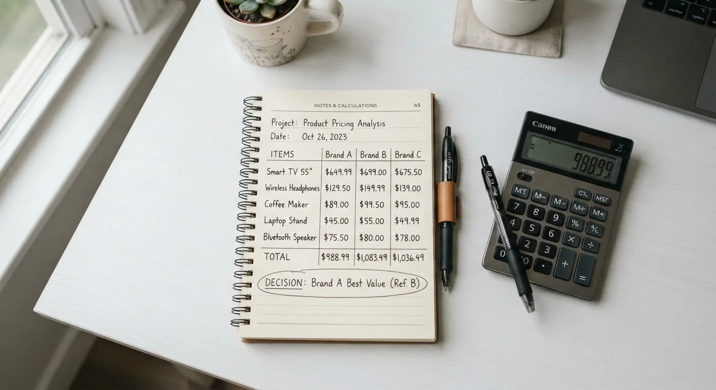 How to Compare Prices Meaningfully Across Sellers