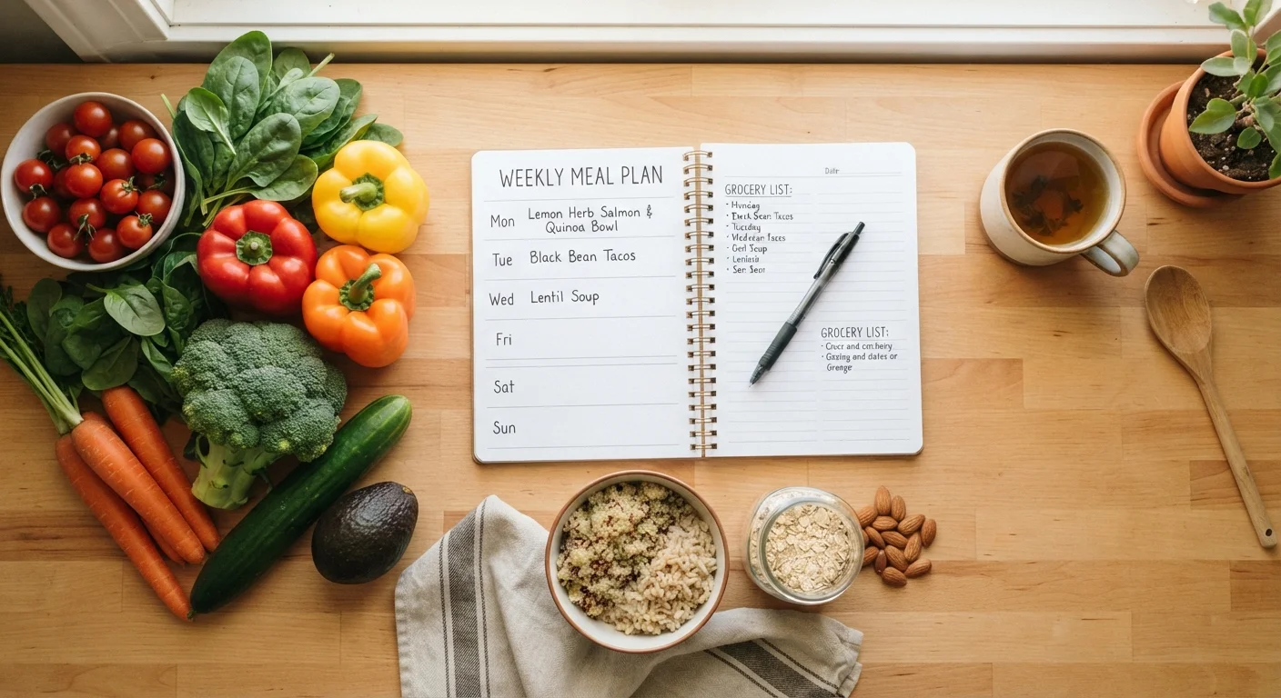 Meal Planning for the Week: A Practical Framework for Consistent Healthy Eating