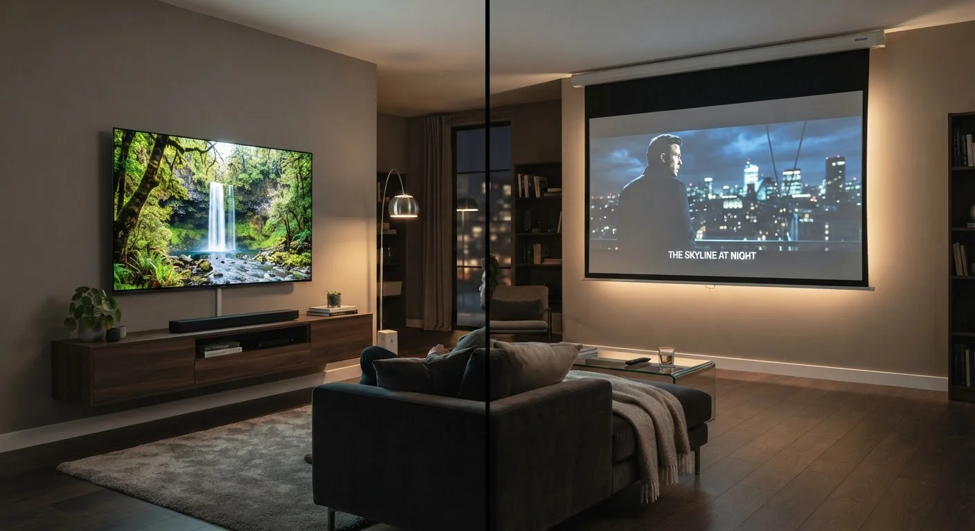 Projectors vs. Large-Screen TVs: Rethinking the Living Room Display