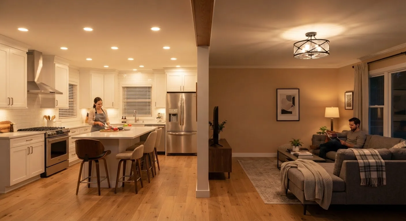 Recessed Lighting vs. Flush Mount Fixtures: Choosing for Each Room