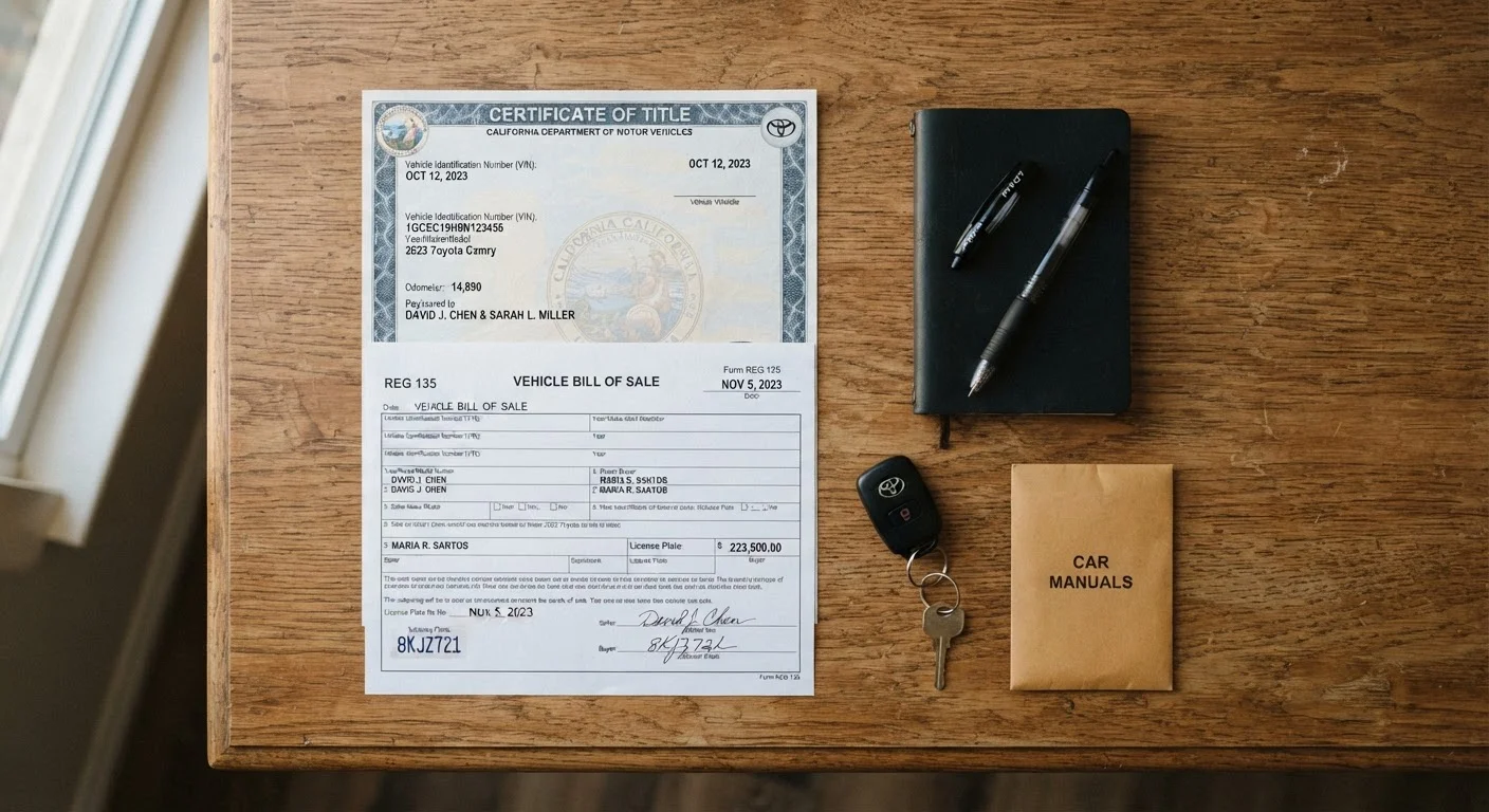 Selling Your Car Privately: What Documentation You'll Need