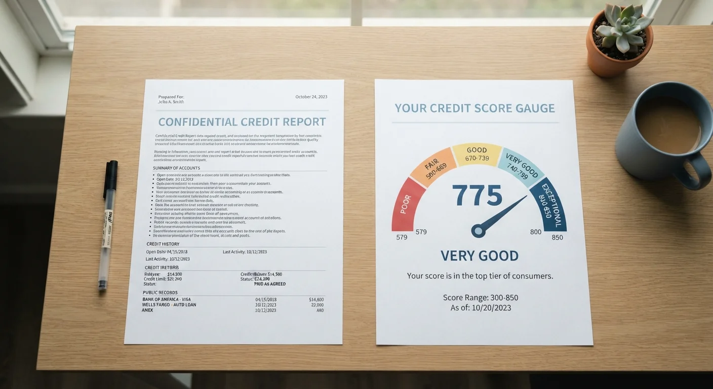 The Difference Between a Credit Score and a Credit Report
