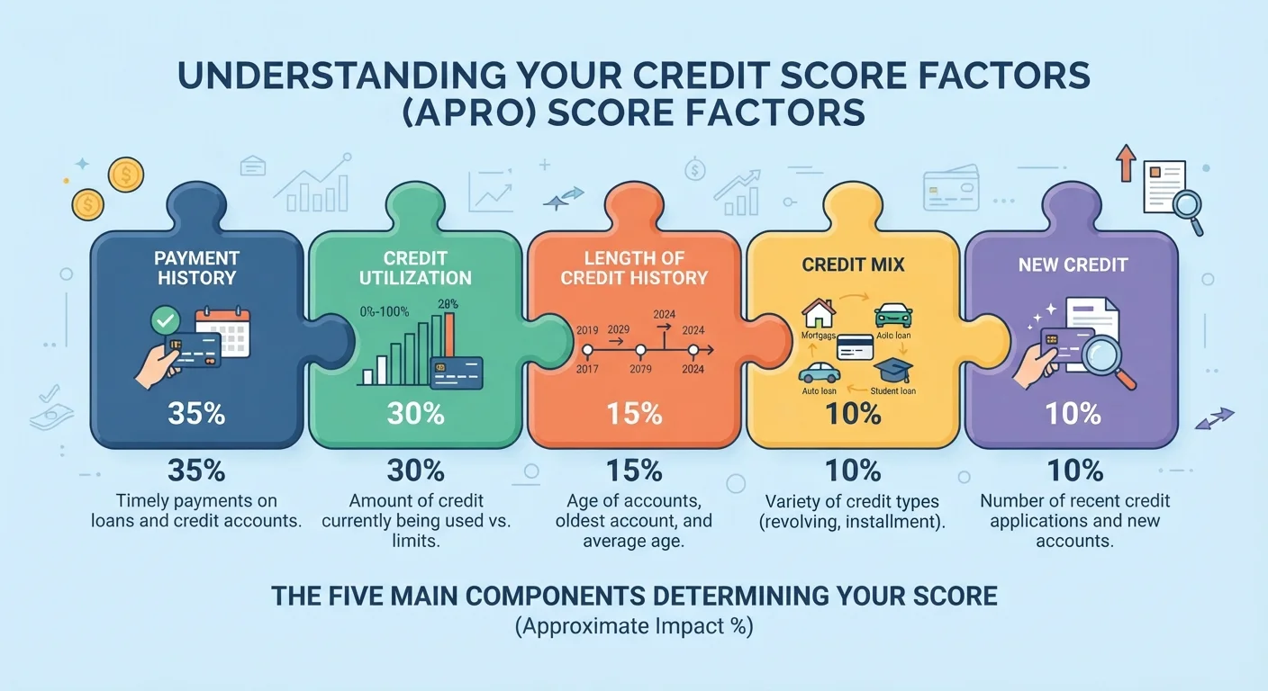 The Five Factors That Shape Your FICO Score