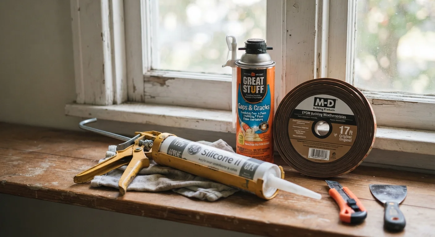 The Real Difference Between Caulking, Weatherstripping, and Foam Sealants