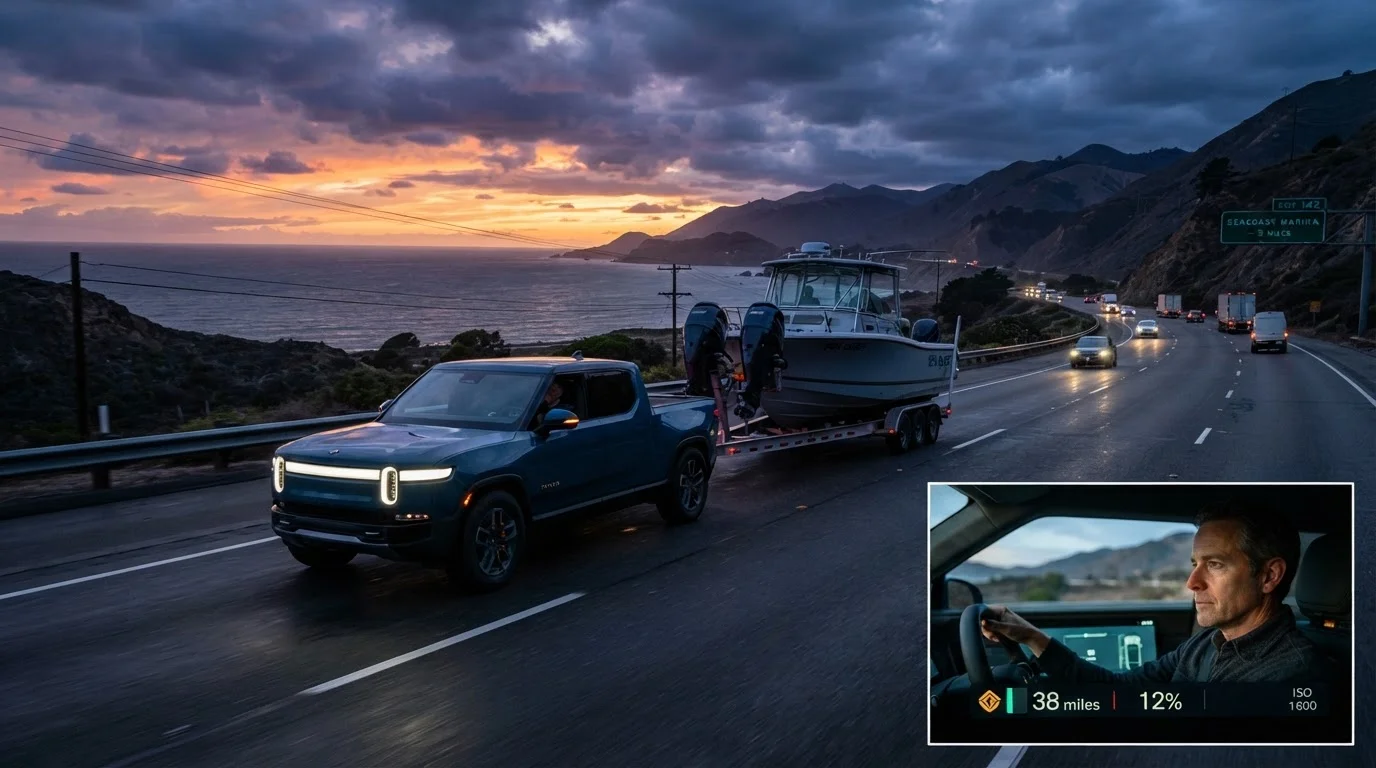 Towing with an Electric Truck or SUV: What Happens to Range