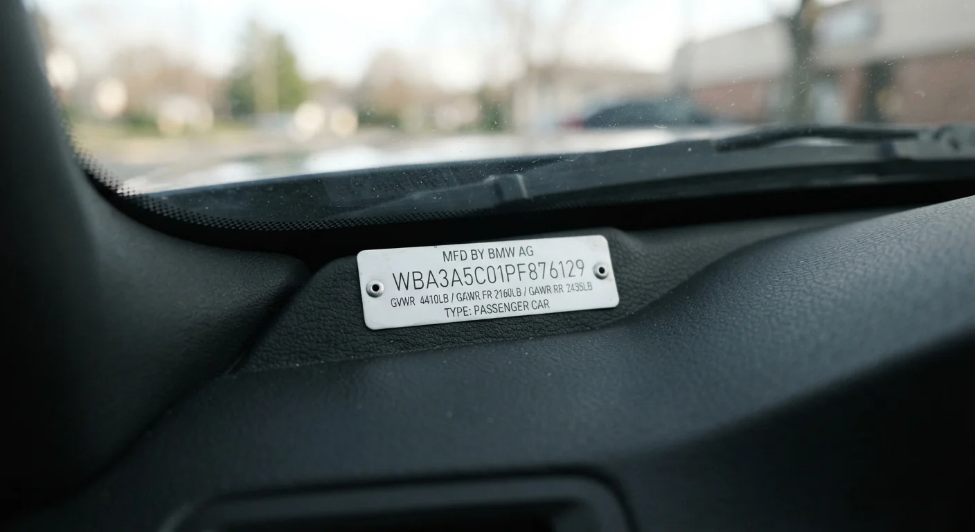 Understanding Your Vehicle Identification Number (VIN)
